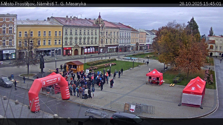 Město Prostějov - Náměstí T. G. Masaryka - 28.10.2025 v 15:45 Město Prostějov - Náměstí T. G. Masaryka - 28.10.2025 v 15:45
