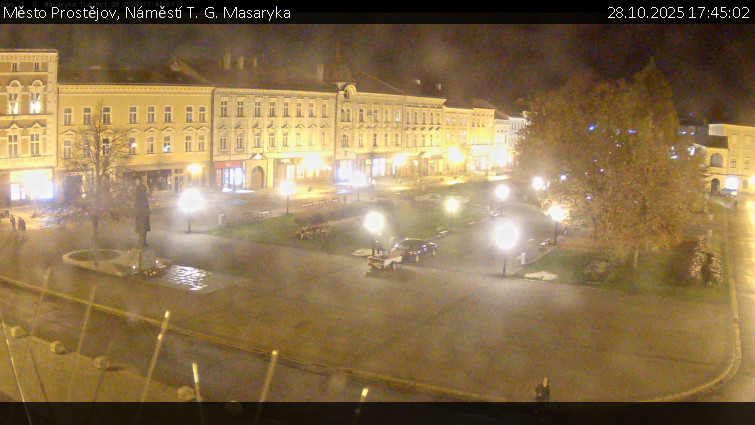 Město Prostějov - Náměstí T. G. Masaryka - 28.10.2025 v 17:45 Město Prostějov - Náměstí T. G. Masaryka - 28.10.2025 v 17:45