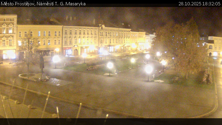 Město Prostějov - Náměstí T. G. Masaryka - 28.10.2025 v 18:32 Město Prostějov - Náměstí T. G. Masaryka - 28.10.2025 v 18:32