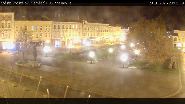 Město Prostějov - Náměstí T. G. Masaryka - 28.10.2025 v 20:01 Město Prostějov - Náměstí T. G. Masaryka - 28.10.2025 v 20:01