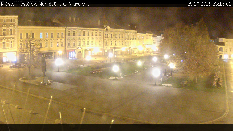 Město Prostějov - Náměstí T. G. Masaryka - 28.10.2025 v 23:15 Město Prostějov - Náměstí T. G. Masaryka - 28.10.2025 v 23:15