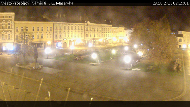 Město Prostějov - Náměstí T. G. Masaryka - 29.10.2025 v 02:15 Město Prostějov - Náměstí T. G. Masaryka - 29.10.2025 v 02:15