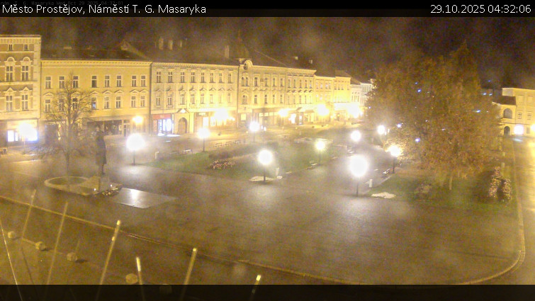 Město Prostějov - Náměstí T. G. Masaryka - 29.10.2025 v 04:32 Město Prostějov - Náměstí T. G. Masaryka - 29.10.2025 v 04:32