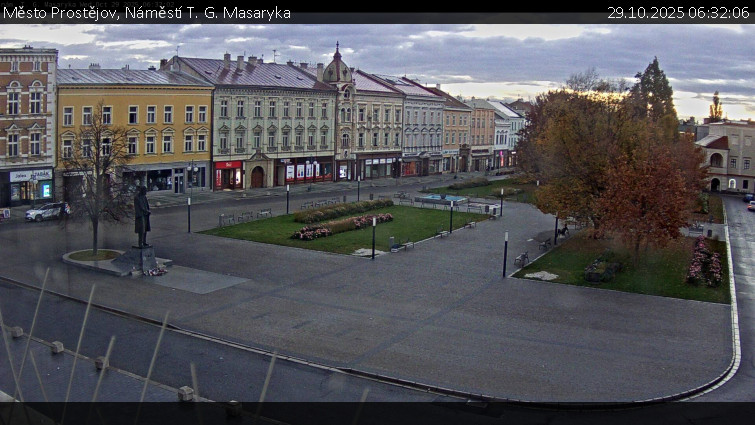 Město Prostějov - Náměstí T. G. Masaryka - 29.10.2025 v 06:32 Město Prostějov - Náměstí T. G. Masaryka - 29.10.2025 v 06:32