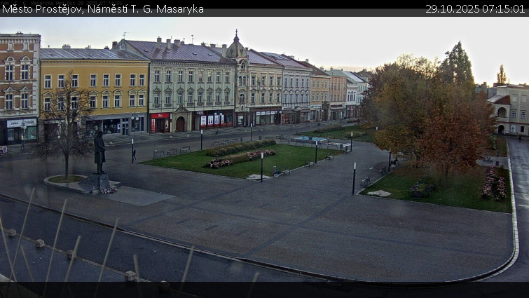 Město Prostějov - Náměstí T. G. Masaryka - 29.10.2025 v 07:15 Město Prostějov - Náměstí T. G. Masaryka - 29.10.2025 v 07:15