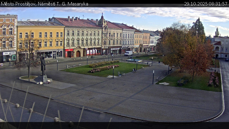 Město Prostějov - Náměstí T. G. Masaryka - 29.10.2025 v 08:31 Město Prostějov - Náměstí T. G. Masaryka - 29.10.2025 v 08:31