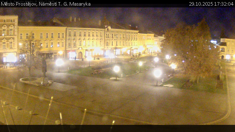 Město Prostějov - Náměstí T. G. Masaryka - 29.10.2025 v 17:32 Město Prostějov - Náměstí T. G. Masaryka - 29.10.2025 v 17:32