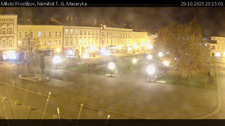Město Prostějov - Náměstí T. G. Masaryka - 29.10.2025 v 20:15 Město Prostějov - Náměstí T. G. Masaryka - 29.10.2025 v 20:15