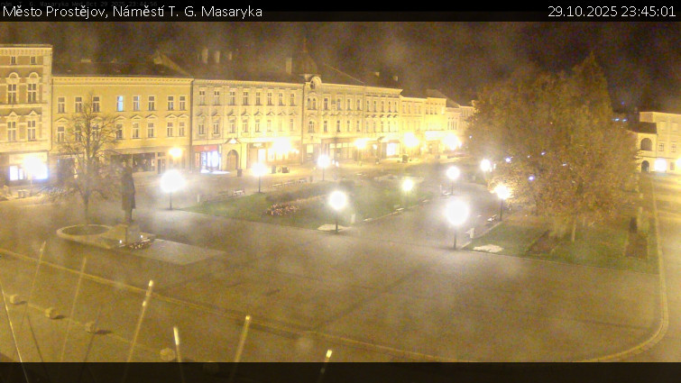 Město Prostějov - Náměstí T. G. Masaryka - 29.10.2025 v 23:45 Město Prostějov - Náměstí T. G. Masaryka - 29.10.2025 v 23:45