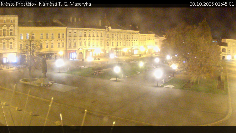 Město Prostějov - Náměstí T. G. Masaryka - 30.10.2025 v 01:45 Město Prostějov - Náměstí T. G. Masaryka - 30.10.2025 v 01:45