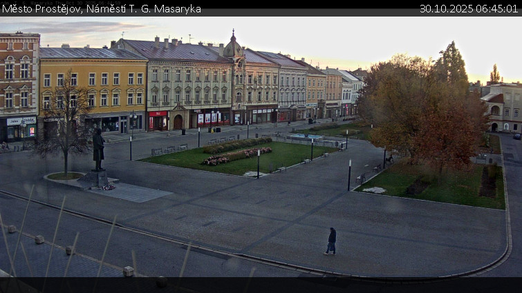 Město Prostějov - Náměstí T. G. Masaryka - 30.10.2025 v 06:45 Město Prostějov - Náměstí T. G. Masaryka - 30.10.2025 v 06:45