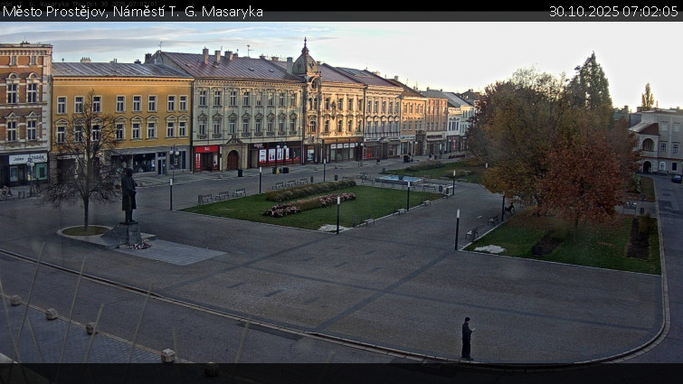 Město Prostějov - Náměstí T. G. Masaryka - 30.10.2025 v 07:02 Město Prostějov - Náměstí T. G. Masaryka - 30.10.2025 v 07:02