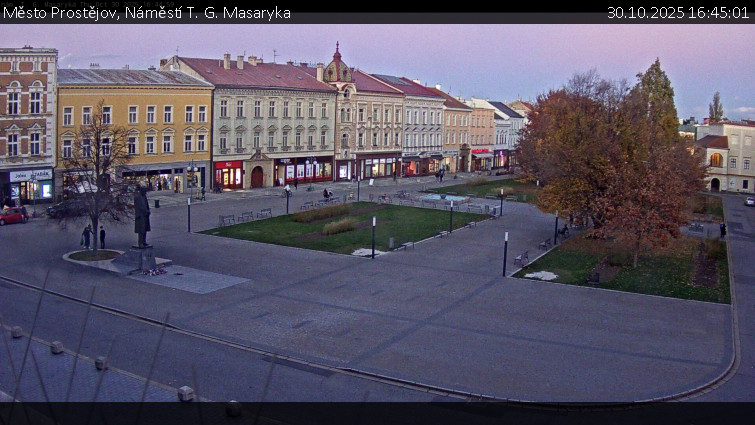 Město Prostějov - Náměstí T. G. Masaryka - 30.10.2025 v 16:45 Město Prostějov - Náměstí T. G. Masaryka - 30.10.2025 v 16:45
