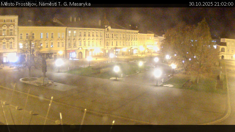 Město Prostějov - Náměstí T. G. Masaryka - 30.10.2025 v 21:02 Město Prostějov - Náměstí T. G. Masaryka - 30.10.2025 v 21:02