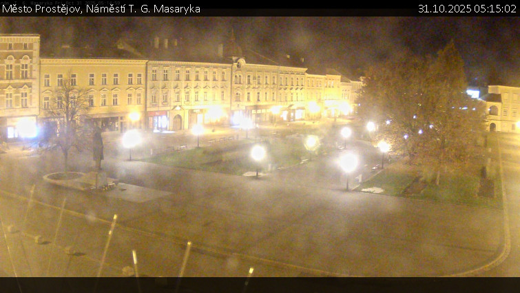 Město Prostějov - Náměstí T. G. Masaryka - 31.10.2025 v 05:15 Město Prostějov - Náměstí T. G. Masaryka - 31.10.2025 v 05:15