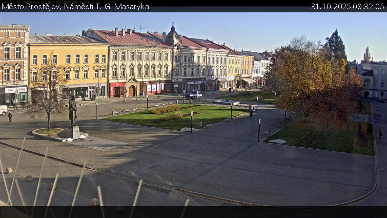 Město Prostějov - Náměstí T. G. Masaryka - 31.10.2025 v 08:32 Město Prostějov - Náměstí T. G. Masaryka - 31.10.2025 v 08:32