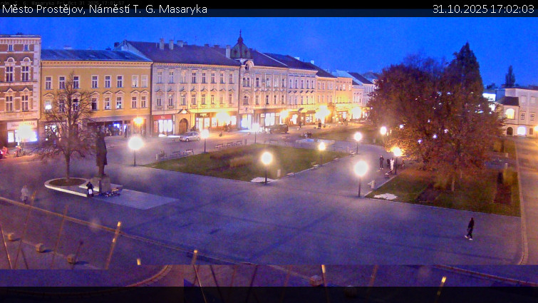 Město Prostějov - Náměstí T. G. Masaryka - 31.10.2025 v 17:02 Město Prostějov - Náměstí T. G. Masaryka - 31.10.2025 v 17:02