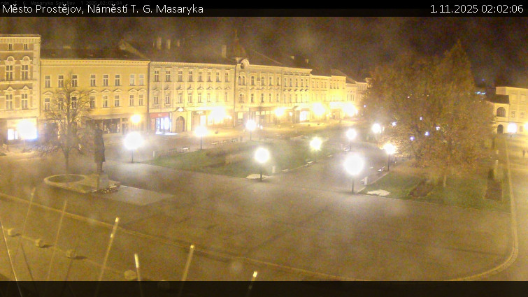 Město Prostějov - Náměstí T. G. Masaryka - 1.11.2025 v 02:02 Město Prostějov - Náměstí T. G. Masaryka - 1.11.2025 v 02:02