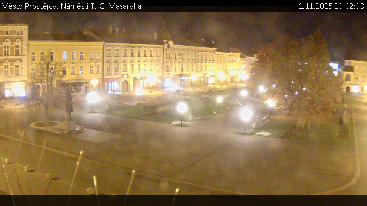 Město Prostějov - Náměstí T. G. Masaryka - 1.11.2025 v 20:02 Město Prostějov - Náměstí T. G. Masaryka - 1.11.2025 v 20:02