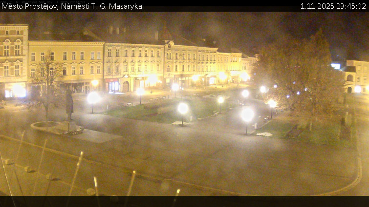 Město Prostějov - Náměstí T. G. Masaryka - 1.11.2025 v 23:45 Město Prostějov - Náměstí T. G. Masaryka - 1.11.2025 v 23:45