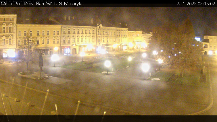 Město Prostějov - Náměstí T. G. Masaryka - 2.11.2025 v 05:15 Město Prostějov - Náměstí T. G. Masaryka - 2.11.2025 v 05:15