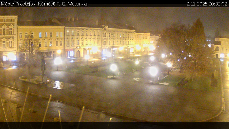 Město Prostějov - Náměstí T. G. Masaryka - 2.11.2025 v 20:32 Město Prostějov - Náměstí T. G. Masaryka - 2.11.2025 v 20:32