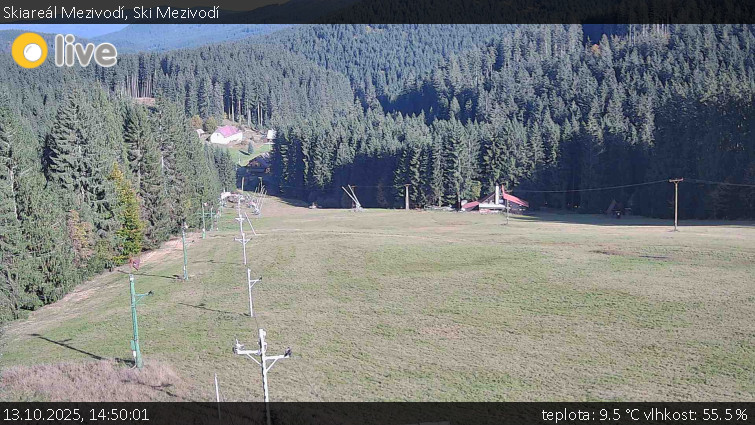 Skiareál Mezivodí - Ski Mezivodí - 13.10.2025 v 14:50 Skiareál Mezivodí - Ski Mezivodí - 13.10.2025 v 14:50