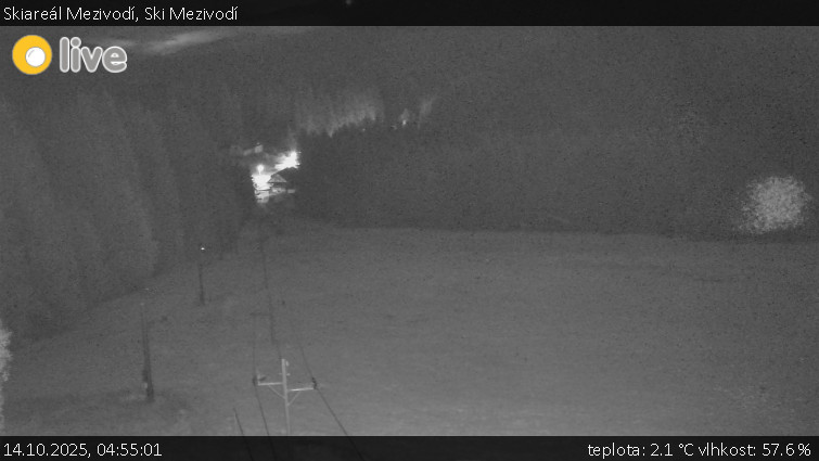 Skiareál Mezivodí - Ski Mezivodí - 14.10.2025 v 04:55 Skiareál Mezivodí - Ski Mezivodí - 14.10.2025 v 04:55
