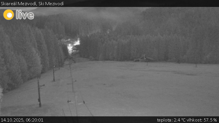Skiareál Mezivodí - Ski Mezivodí - 14.10.2025 v 06:20 Skiareál Mezivodí - Ski Mezivodí - 14.10.2025 v 06:20