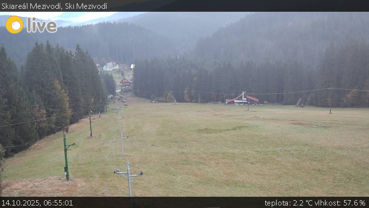 Skiareál Mezivodí - Ski Mezivodí - 14.10.2025 v 06:55 Skiareál Mezivodí - Ski Mezivodí - 14.10.2025 v 06:55