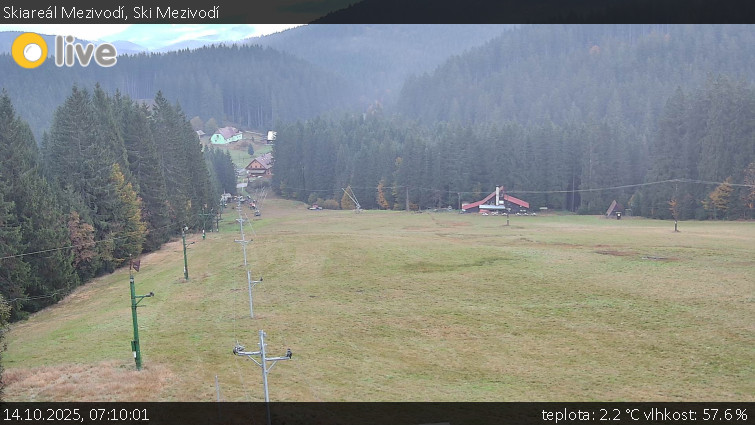 Skiareál Mezivodí - Ski Mezivodí - 14.10.2025 v 07:10 Skiareál Mezivodí - Ski Mezivodí - 14.10.2025 v 07:10