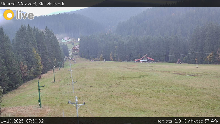 Skiareál Mezivodí - Ski Mezivodí - 14.10.2025 v 07:50 Skiareál Mezivodí - Ski Mezivodí - 14.10.2025 v 07:50