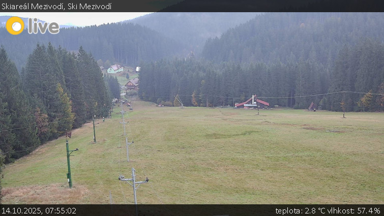 Skiareál Mezivodí - Ski Mezivodí - 14.10.2025 v 07:55 Skiareál Mezivodí - Ski Mezivodí - 14.10.2025 v 07:55