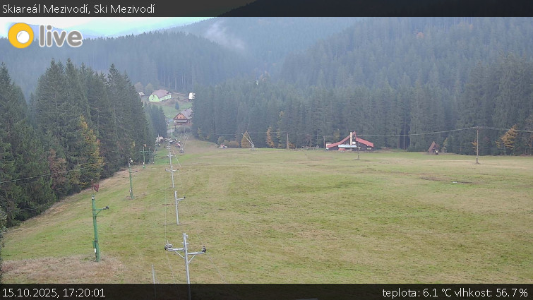 Skiareál Mezivodí - Ski Mezivodí - 15.10.2025 v 17:20 Skiareál Mezivodí - Ski Mezivodí - 15.10.2025 v 17:20