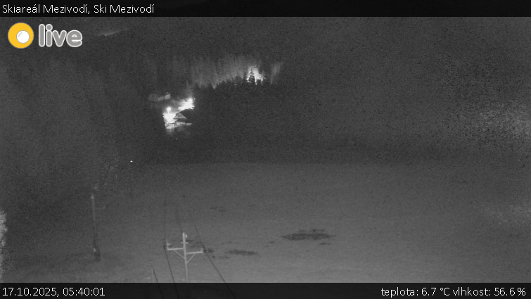 Skiareál Mezivodí - Ski Mezivodí - 17.10.2025 v 05:40 Skiareál Mezivodí - Ski Mezivodí - 17.10.2025 v 05:40