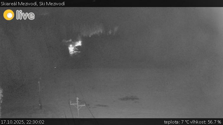 Skiareál Mezivodí - Ski Mezivodí - 17.10.2025 v 22:30 Skiareál Mezivodí - Ski Mezivodí - 17.10.2025 v 22:30