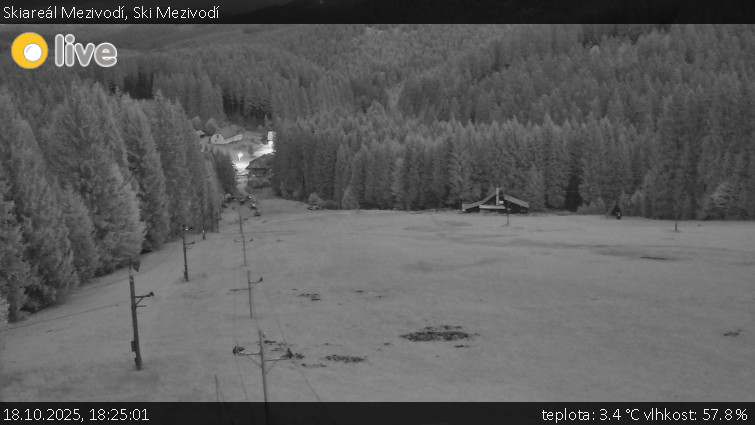 Skiareál Mezivodí - Ski Mezivodí - 18.10.2025 v 18:25 Skiareál Mezivodí - Ski Mezivodí - 18.10.2025 v 18:25