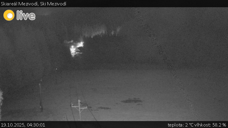 Skiareál Mezivodí - Ski Mezivodí - 19.10.2025 v 04:30 Skiareál Mezivodí - Ski Mezivodí - 19.10.2025 v 04:30