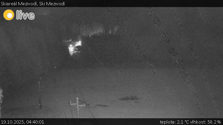 Skiareál Mezivodí - Ski Mezivodí - 19.10.2025 v 04:40 Skiareál Mezivodí - Ski Mezivodí - 19.10.2025 v 04:40