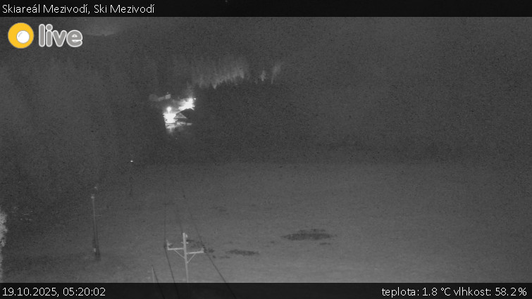 Skiareál Mezivodí - Ski Mezivodí - 19.10.2025 v 05:20 Skiareál Mezivodí - Ski Mezivodí - 19.10.2025 v 05:20