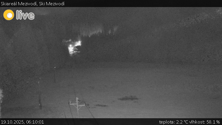 Skiareál Mezivodí - Ski Mezivodí - 19.10.2025 v 06:10 Skiareál Mezivodí - Ski Mezivodí - 19.10.2025 v 06:10