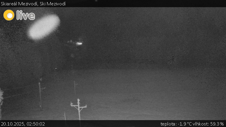 Skiareál Mezivodí - Ski Mezivodí - 20.10.2025 v 02:50 Skiareál Mezivodí - Ski Mezivodí - 20.10.2025 v 02:50