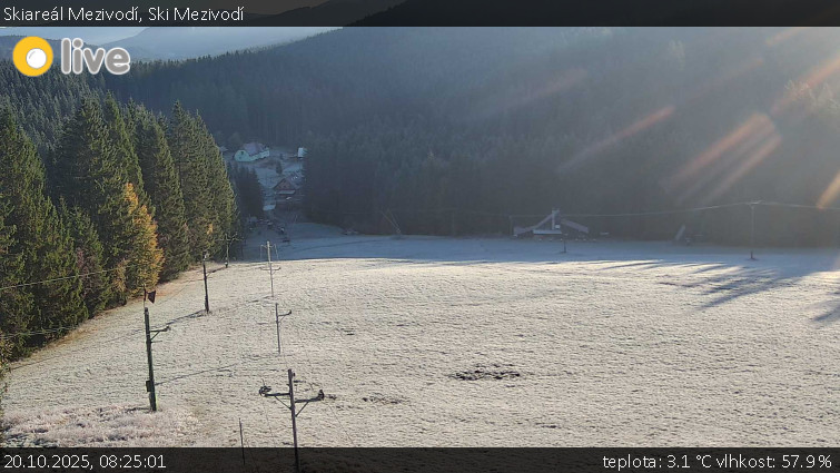 Skiareál Mezivodí - Ski Mezivodí - 20.10.2025 v 08:25 Skiareál Mezivodí - Ski Mezivodí - 20.10.2025 v 08:25