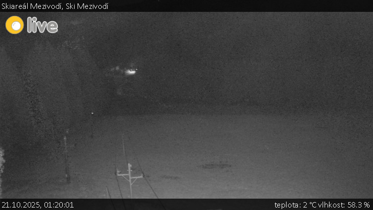 Skiareál Mezivodí - Ski Mezivodí - 21.10.2025 v 01:20 Skiareál Mezivodí - Ski Mezivodí - 21.10.2025 v 01:20