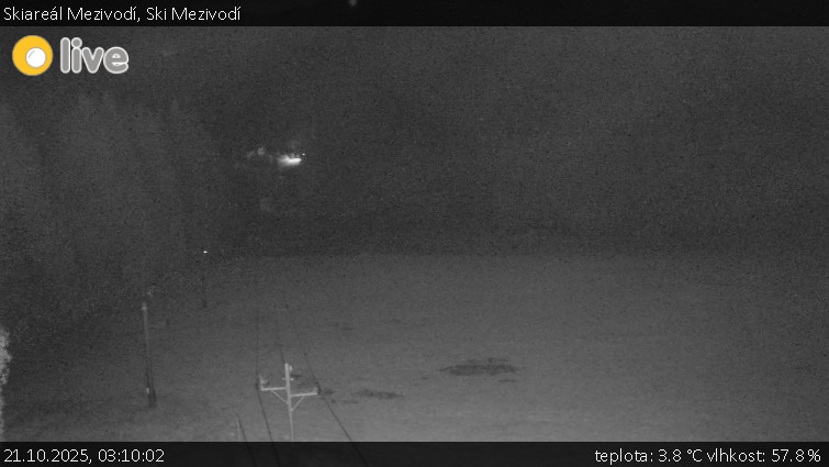 Skiareál Mezivodí - Ski Mezivodí - 21.10.2025 v 03:10 Skiareál Mezivodí - Ski Mezivodí - 21.10.2025 v 03:10