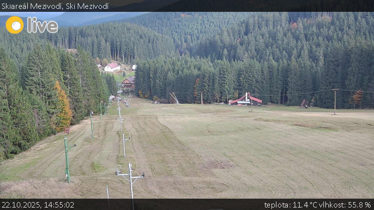Skiareál Mezivodí - Ski Mezivodí - 22.10.2025 v 14:55 Skiareál Mezivodí - Ski Mezivodí - 22.10.2025 v 14:55