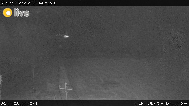 Skiareál Mezivodí - Ski Mezivodí - 23.10.2025 v 02:50 Skiareál Mezivodí - Ski Mezivodí - 23.10.2025 v 02:50