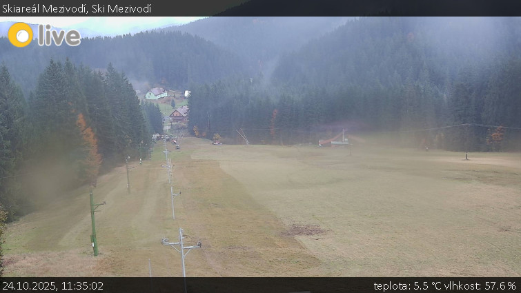 Skiareál Mezivodí - Ski Mezivodí - 24.10.2025 v 11:35 Skiareál Mezivodí - Ski Mezivodí - 24.10.2025 v 11:35