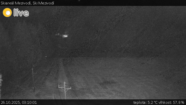 Skiareál Mezivodí - Ski Mezivodí  - 26.10.2025 v 03:10 Skiareál Mezivodí - Ski Mezivodí  - 26.10.2025 v 03:10