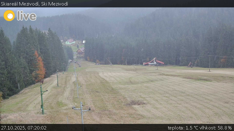 Skiareál Mezivodí - Ski Mezivodí  - 27.10.2025 v 07:20 Skiareál Mezivodí - Ski Mezivodí  - 27.10.2025 v 07:20